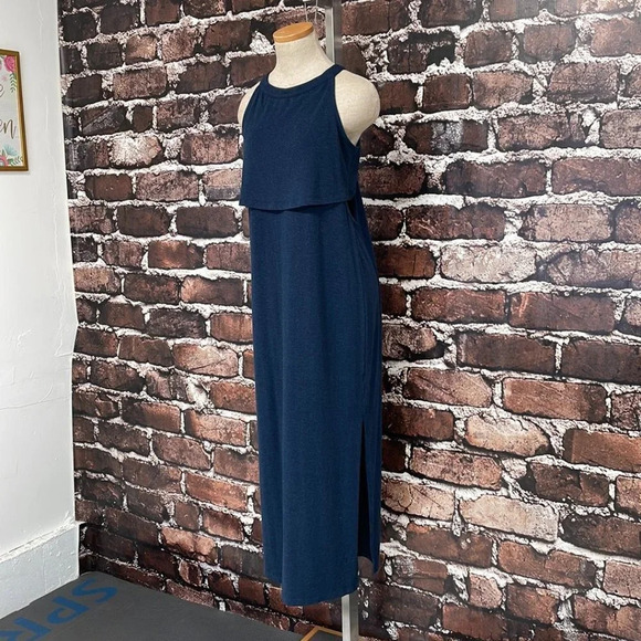 Sweaty Betty Holistic Max Layered Jersey Dress Navy Blue Size Small S - Picture 7 of 16